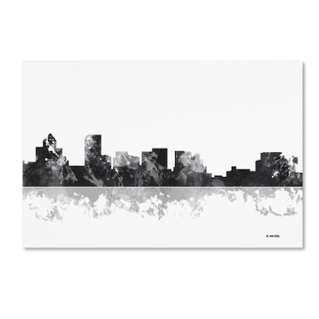 Marlene Watson 'Salem Oregon Skyline BG-1' Canvas Art,30x47